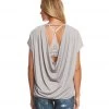 CLOTHING Onzie Drop Back Yoga Short Sleeve Tee Sand