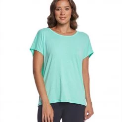 Onzie Drop Back Yoga Short Sleeve Tee Jade
