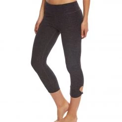 CLOTHING Beyond Yoga Twist And Shout Yoga Capris Black-Steel