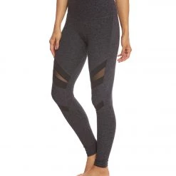 Beyond Yoga Slant Get Enough High Wasited Yoga Leggings Black-Steel