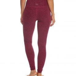 Beyond Yoga Slant Get Enough High Wasited Yoga Leggings Black-Plumberry