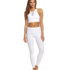 Beyond Yoga Can't Quilt Yoga High Waisted Yoga Leggings White CLOTHING
