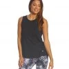 Balance Collection Evy Twist Yoga Tank Top Black CLOTHING