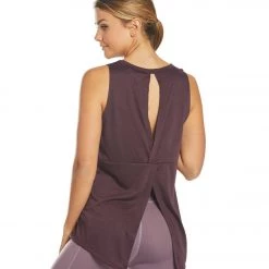 Balance Collection Evy Twist Yoga Tank Top Wild Plum