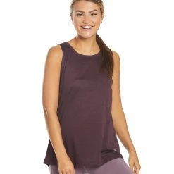 Balance Collection Evy Twist Yoga Tank Top Wild Plum
