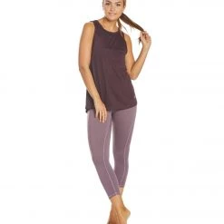 Balance Collection Evy Twist Yoga Tank Top Wild Plum