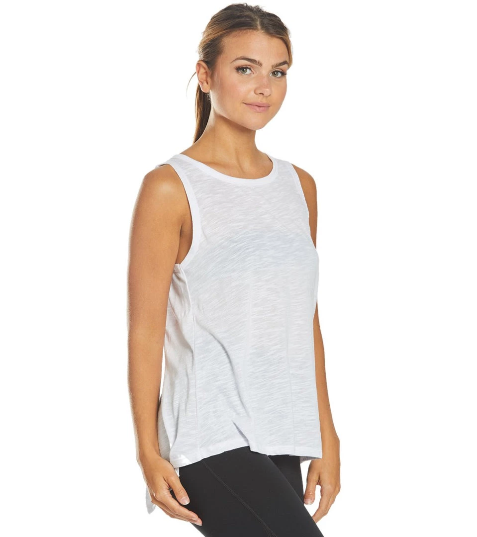 Balance Collection Evy Twist Yoga Tank Top White CLOTHING 5 Balance Collection Evy Twist Yoga Tank Top White CLOTHING