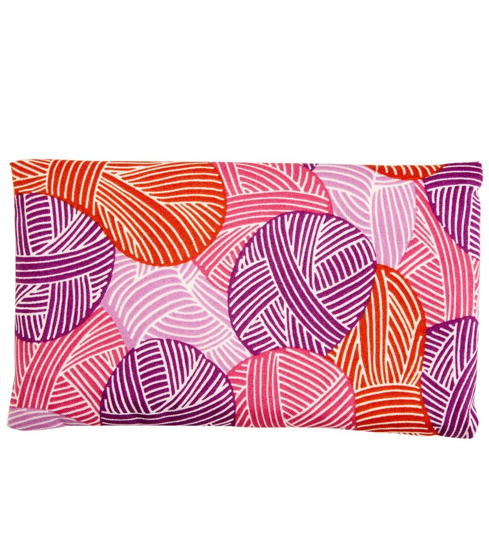 Halfmoon Cotton Yoga Eye Pillow Lavender - Unwind Pink 5 Halfmoon Cotton Yoga Eye Pillow Lavender - Unwind Pink