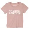 Spiritual Gangster Toddler Girls SG Varsity Tee Pink CLOTHING