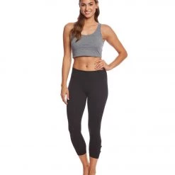 CLOTHING Beyond Yoga Full Circle Cut Out Yoga Capris Jet Black