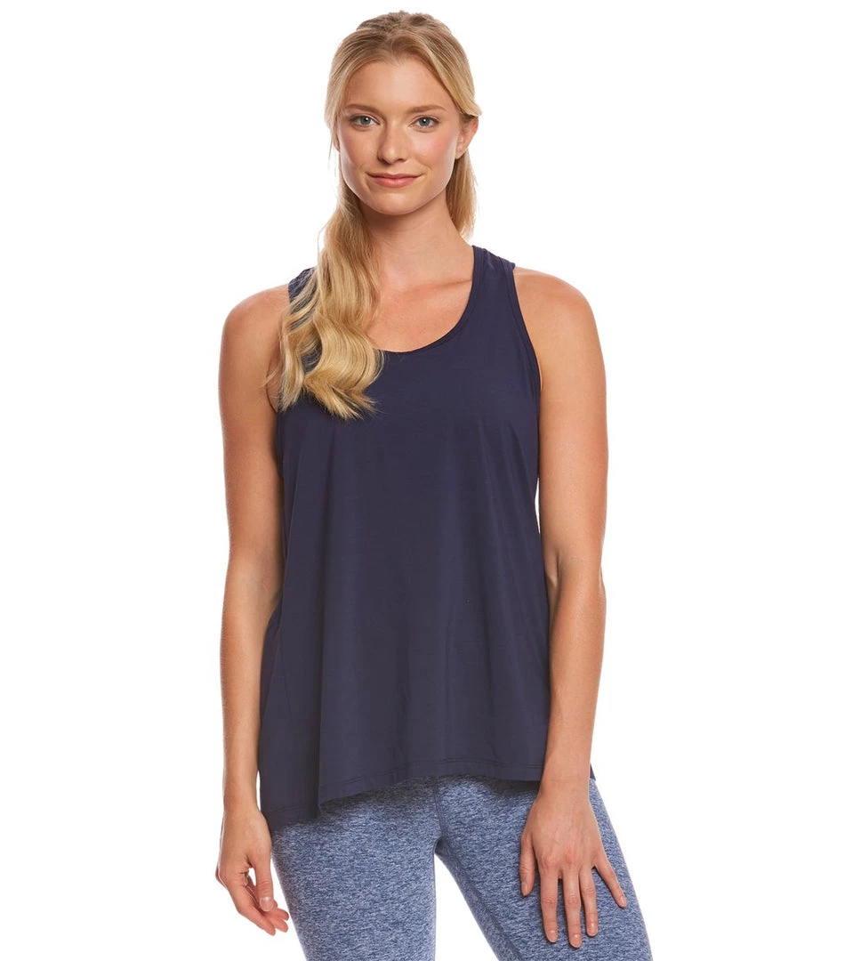 Beyond Yoga Spacedye Lightweight Crossover Yoga Tank Top Valor/Navy 3 Beyond Yoga Spacedye Lightweight Crossover Yoga Tank Top Valor/Navy
