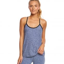 Beyond Yoga Spacedye Stacked And Sliced Yoga Tank Top White/Valor Navy CLOTHING 10 Beyond Yoga Spacedye Stacked And Sliced Yoga Tank Top White/Valor Navy CLOTHING