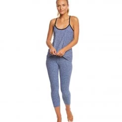 Beyond Yoga Spacedye Stacked And Sliced Yoga Tank Top White/Valor Navy CLOTHING 12 Beyond Yoga Spacedye Stacked And Sliced Yoga Tank Top White/Valor Navy CLOTHING