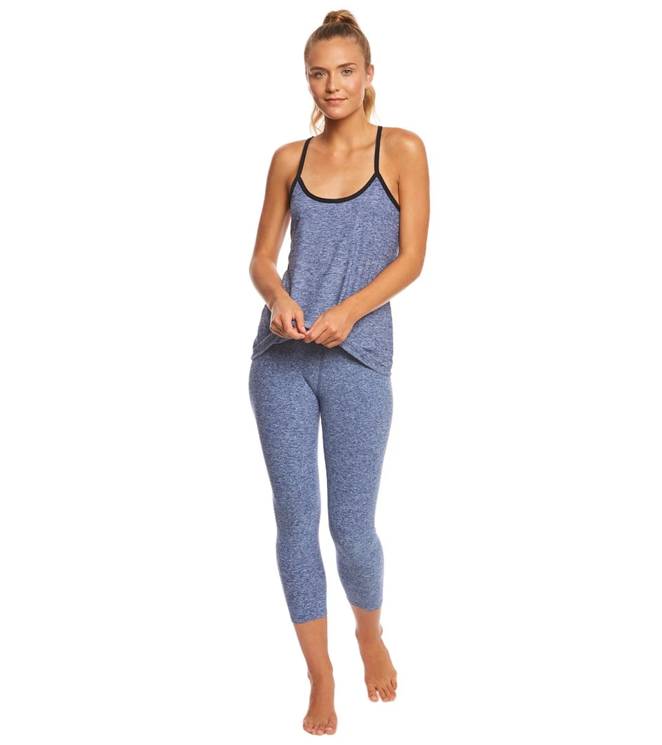 Beyond Yoga Spacedye Stacked And Sliced Yoga Tank Top White/Valor Navy CLOTHING 6 Beyond Yoga Spacedye Stacked And Sliced Yoga Tank Top White/Valor Navy CLOTHING