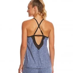 Beyond Yoga Spacedye Stacked And Sliced Yoga Tank Top White/Valor Navy CLOTHING 15 Beyond Yoga Spacedye Stacked And Sliced Yoga Tank Top White/Valor Navy CLOTHING