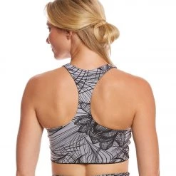 CLOTHING Beyond Yoga Flip It And Reverse It Yoga Crop Top Digital Lotus Black