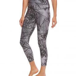 Beyond Yoga Flip It And Reverse It High Waisted Yoga Capris Digital Lotus Black