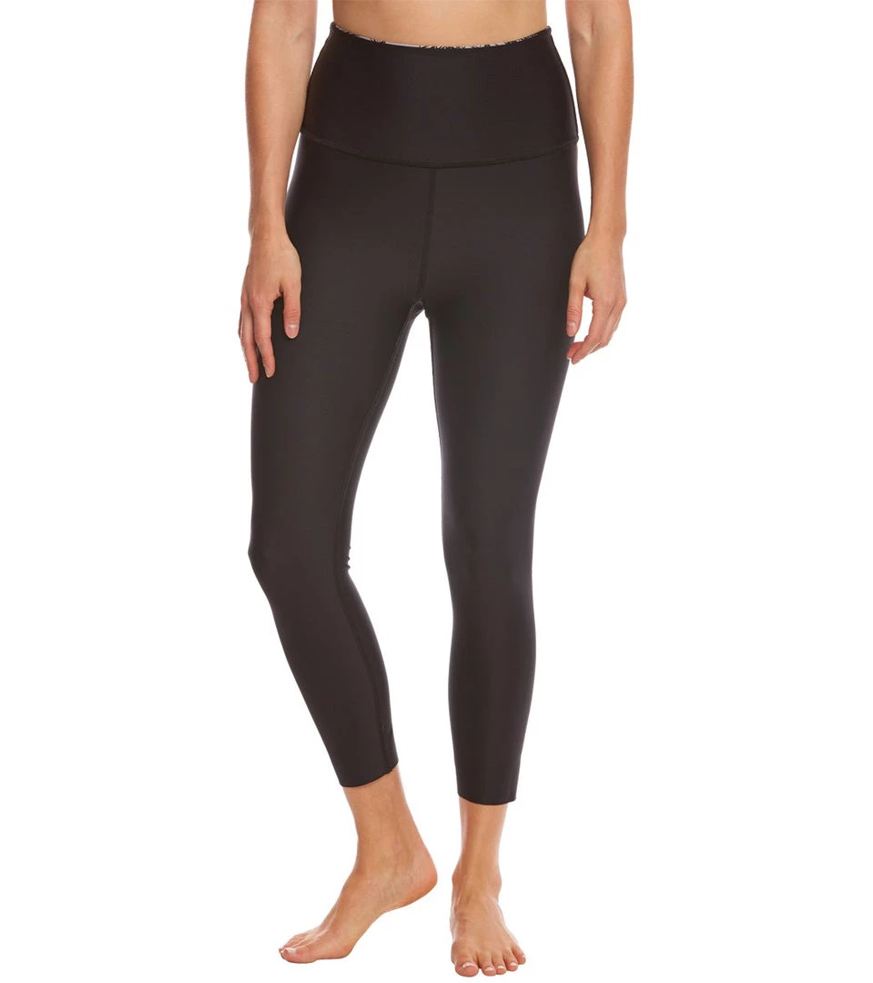 Beyond Yoga Flip It And Reverse It High Waisted Yoga Capris Digital Lotus Black 7 Beyond Yoga Flip It And Reverse It High Waisted Yoga Capris Digital Lotus Black