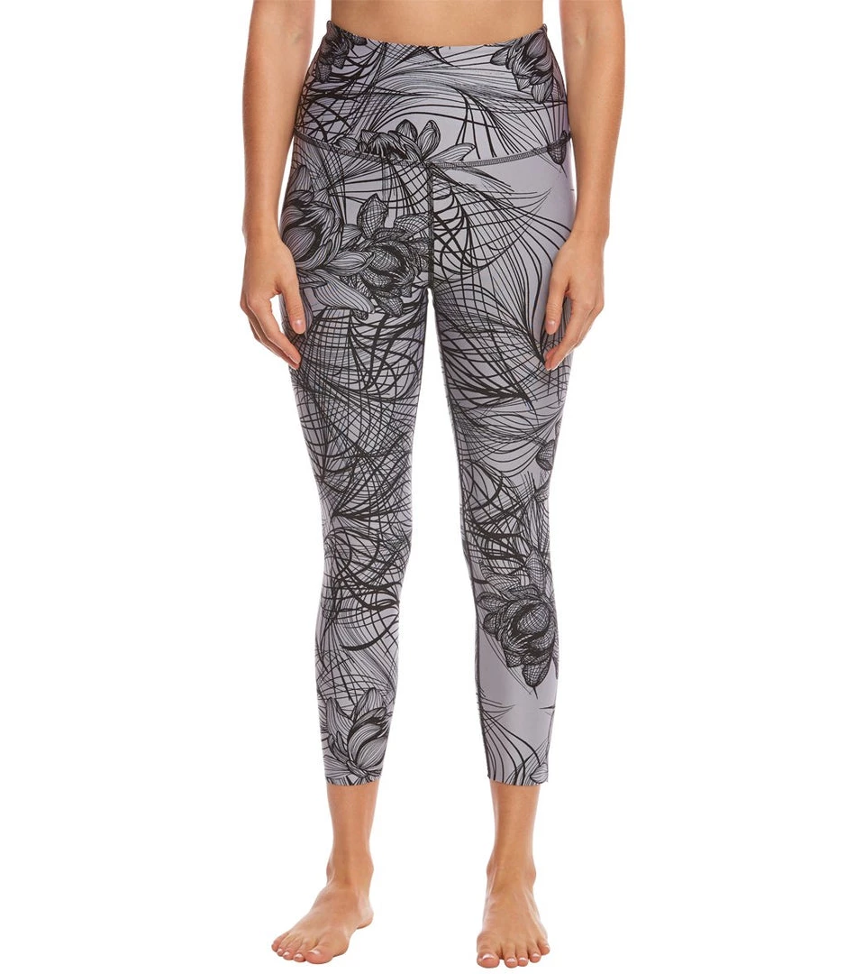Beyond Yoga Flip It And Reverse It High Waisted Yoga Capris Digital Lotus Black 10 Beyond Yoga Flip It And Reverse It High Waisted Yoga Capris Digital Lotus Black