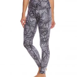 Beyond Yoga Flip It And Reverse It High Waisted Yoga Leggings Digital Lotus Black CLOTHING