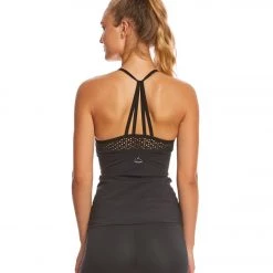 Beyond Yoga Perfect Angles Strappy Yoga Tank Top Black CLOTHING 10 Beyond Yoga Perfect Angles Strappy Yoga Tank Top Black CLOTHING