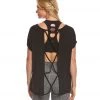 CLOTHING Beyond Yoga Back Out Yoga Tee Black