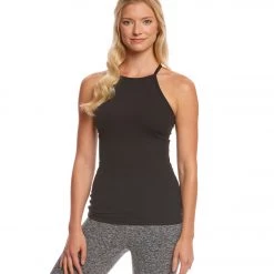 Beyond Yoga Open Back Yoga Tank Top Jet Black CLOTHING