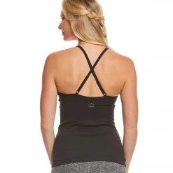 Beyond Yoga Open Back Yoga Tank Top Jet Black CLOTHING