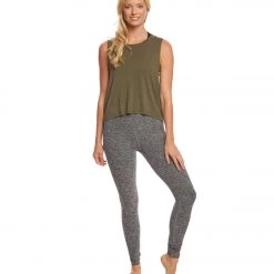 CLOTHING Beyond Yoga Wrap Around Yoga Tank Top Aviator Green