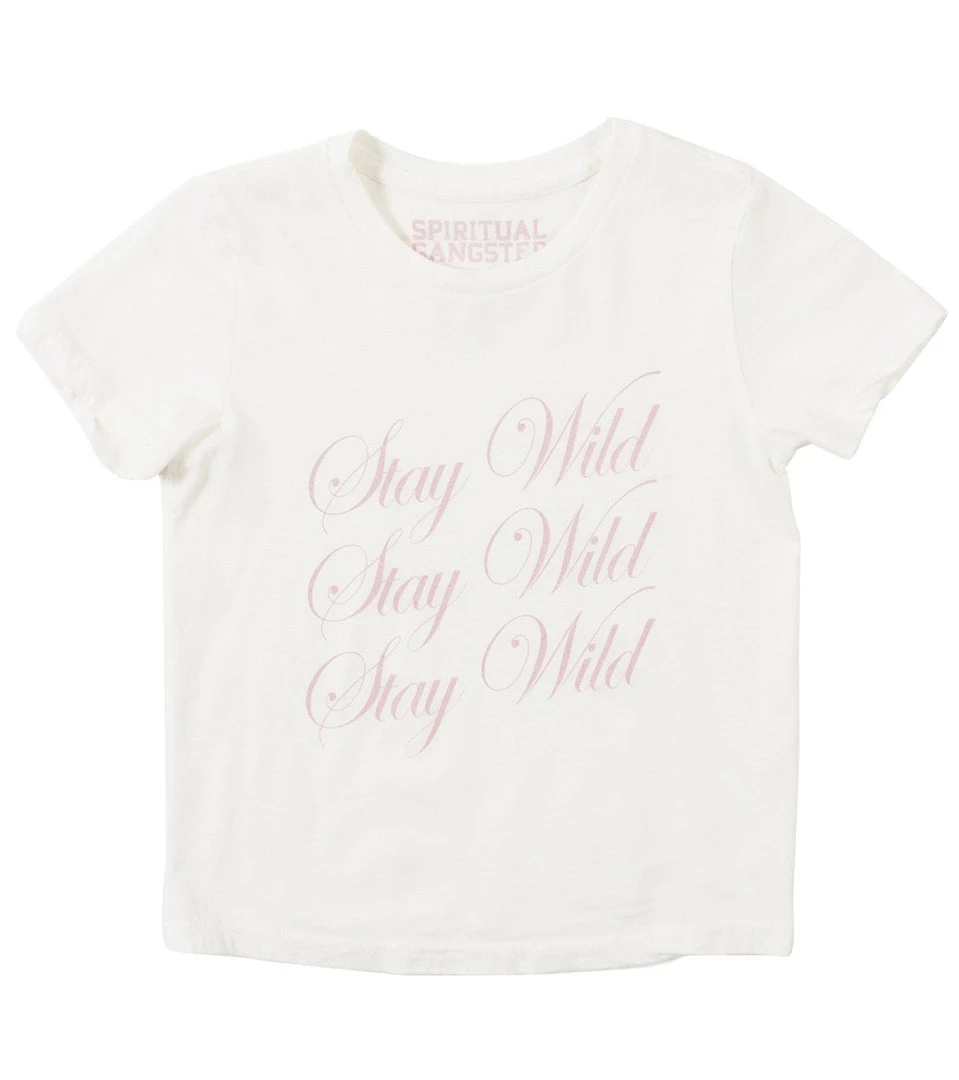 Spiritual Gangster Kids Stay Wild Cursive Tee 3 Spiritual Gangster Kids Stay Wild Cursive Tee