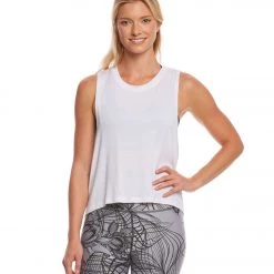 Beyond Yoga Wrap Around Yoga Tank Top White