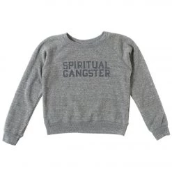 Spiritual Gangster Kids Varsity BF Yoga Sweatshirt Heather Grey 9 Spiritual Gangster Kids Varsity BF Yoga Sweatshirt Heather Grey