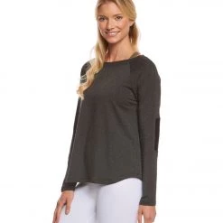 CLOTHING Beyond Yoga Easy Rider Moto Pullover Charcoal Heather Gray