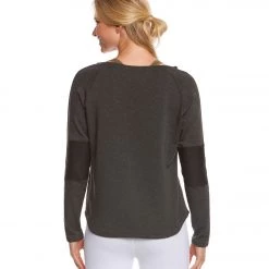 CLOTHING Beyond Yoga Easy Rider Moto Pullover Charcoal Heather Gray