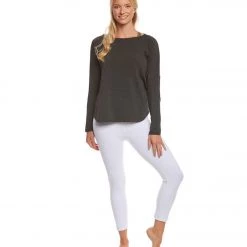 CLOTHING Beyond Yoga Easy Rider Moto Pullover Charcoal Heather Gray