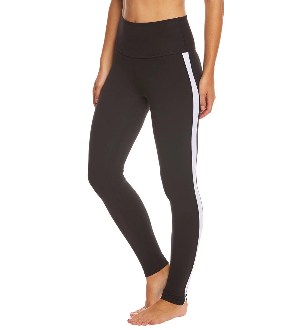 Beyond Yoga Kate Spade Madison Tuxedo Yoga Leggings Jet Black CLOTHING 3 Beyond Yoga Kate Spade Madison Tuxedo Yoga Leggings Jet Black CLOTHING