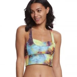 CLOTHING Mika Yoga Wear Lynn Hot Printed Yoga Crop Tank Top