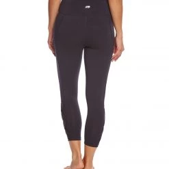 CLOTHING Marika Brooke High Rise Tummy Control Yoga Capris Black