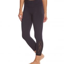 CLOTHING Marika Brooke High Rise Tummy Control Yoga Capris Black