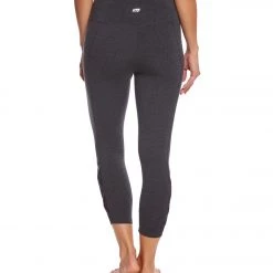 CLOTHING Marika Brooke High Rise Tummy Control Yoga Capris Heather Charcoal 10 CLOTHING Marika Brooke High Rise Tummy Control Yoga Capris Heather Charcoal