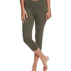 Balance Collection High Waisted Yoga Capris Forest Night CLOTHING