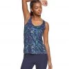 Marika Remix Singlet Yoga Tank Top Blue Danube Water Glass