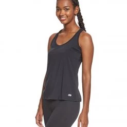 CLOTHING Marika Remix Singlet Yoga Tank Top Black