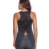 Marika Intrigue Singlet Yoga Tank Top Heather Black