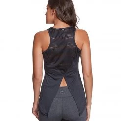 Marika Intrigue Singlet Yoga Tank Top Heather Black