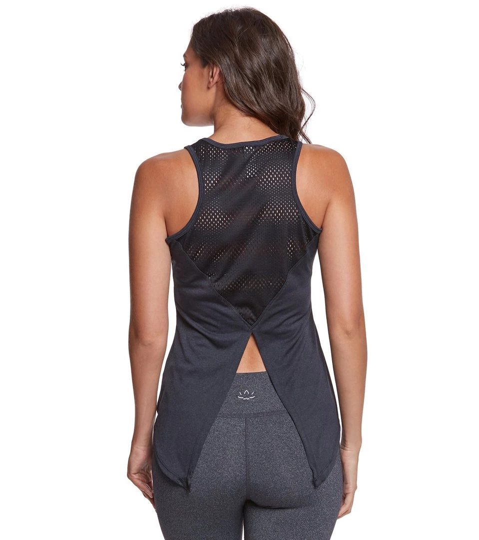 Marika Intrigue Singlet Yoga Tank Top Heather Black 3 Marika Intrigue Singlet Yoga Tank Top Heather Black
