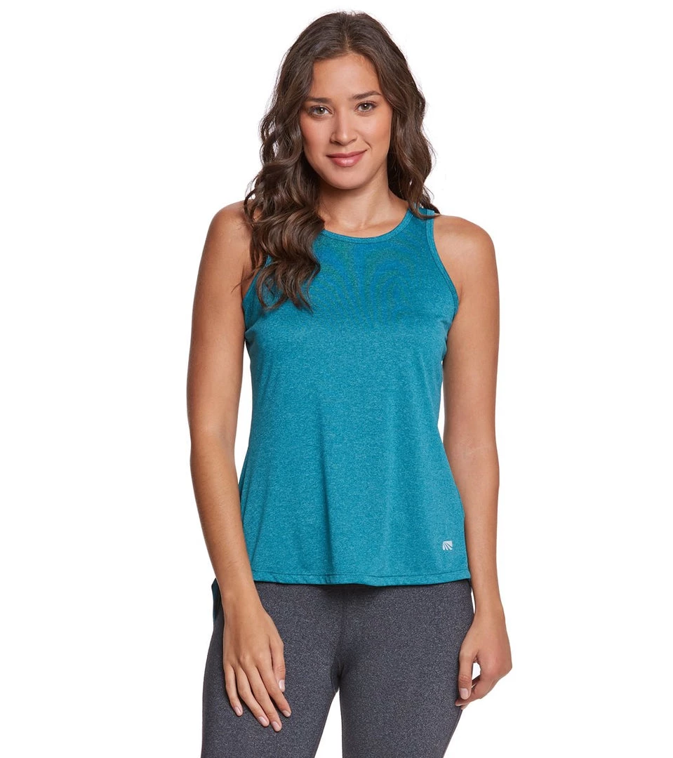 Marika Intrigue Singlet Yoga Tank Top Heather Sea Me 4 Marika Intrigue Singlet Yoga Tank Top Heather Sea Me