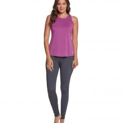 Marika Intrigue Singlet Yoga Tank Top Heather Amethyst