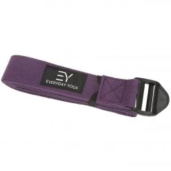YOGA MATS & PROPS Everyday Yoga 6 Foot Cinch Strap Plum