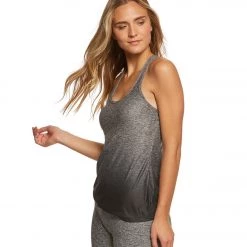 CLOTHING Beyond Yoga Travel Lightweight Ombre Racerback Yoga Tank Top Black Ombre
